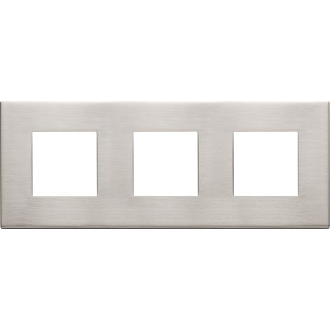 VIMAR - 22644.11 Plaque 6M (2+2+2) int71 nickel brossé