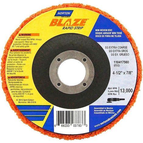 Norton Ceramic Disc SG Supporto in fibra di vetro 115x22