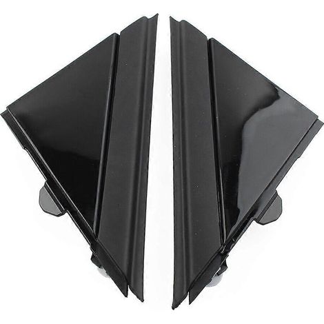 1 paire de rétroviseurs triangulaires décoratifs noirs brillants, références 1SH17KX7AA et 1SH16KX7AA, pour Fiat 500 (2012-2019) (1/5)