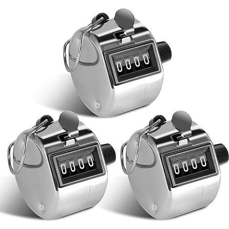 3 Pièces Compteur Manuel 4 Chiffres Compteur de Passage pour Compteur de Personnes, Sport de Golf, École des Formateurs (1/5)