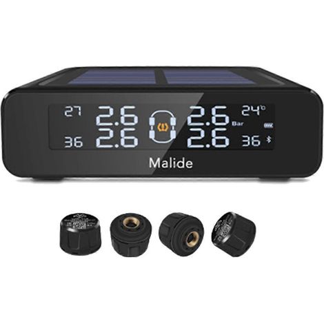Système de surveillance de la pression des pneus TPMS solaire MALIDE pour voiture -- (1/5)