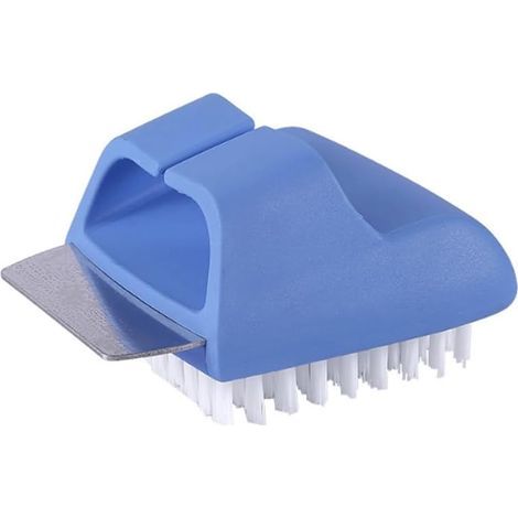 Brosse de nettoyage 2 en 1 : brosse pour four, brosse pour barbecue et grattoir pour le jardin, le camping et les grillades en extérieur. (1/5)