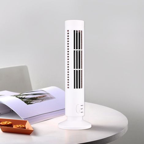 Ventilateur USB sans pales, Mini Ventilateur Colonne Silencieux et Créatif pour Bureau, Étudiants et Maison
