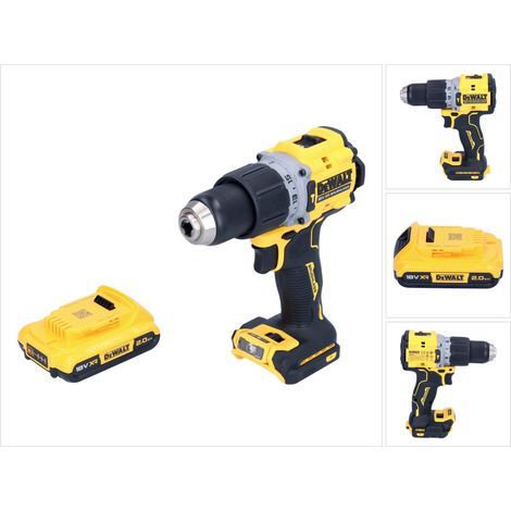 Trapano a percussione a batteria DeWalt DCD 805 N 18 V 90 Nm senza spazzole + 1x batteria ricaricabile 2,0 Ah - senza caricabatterie