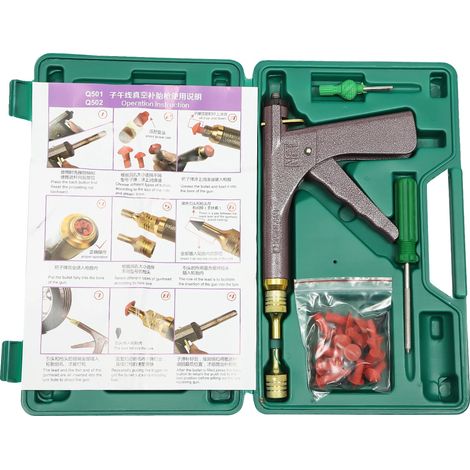 Kit de herramientas para reparación de neumáticos, llave de tubo de emergencia, diseño fácil de usar, como se muestra en la imagen. (1/2)