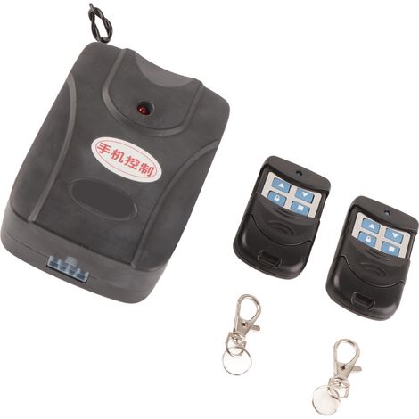 Kit contrôleur porte garage enroulable ABS 433Mhz avec 1 contrôleur 2 télécommandes 2 boucles, ouverture intelligente sans fil RF par mur (1/5)