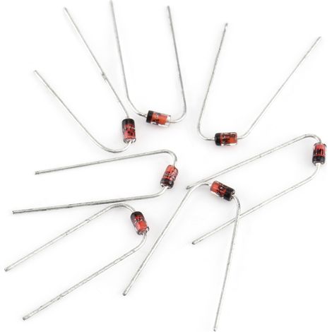 Kit électronique comprenant 200 diodes Zener (10 valeurs, 1N4728–1N4737) et une boîte de rangement (1/5)