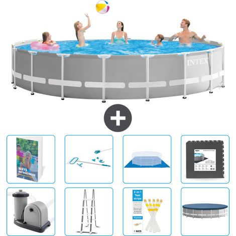 Prism Frame Pool Rund - 549x122 cm - 9-teilig S565