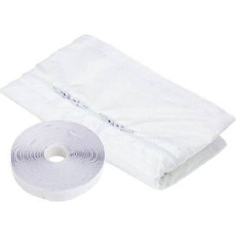 Kit Calfeutrage Climatiseur Mobile Porte Fenetre 300cm, Portable ac window vent kit pour Climatiseurs, Sèche-linge et Déshumidificateurs Tuyau évacuation Calfeutrage Fermeture éclair (1/5)