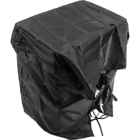 Housse de machine à laver en tissu Oxford 210D enduit d'argent, protection pour séchoir à linge de balcon, 74 x 71 x 101 cm, noire (1/5)