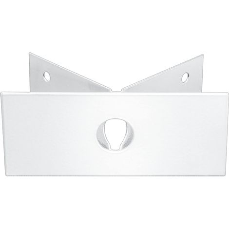 Steinel Supporto a Parete Angolare EWH 03 Bianco Acciaio Inox Adattatore per Angoli Esterni per Apparecchio da Esterno L 400 S (1/2)