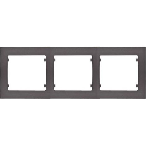 IRIS PLUS  Cornice 3 elementi orizzontali antracite cosso BJC 18013-AC