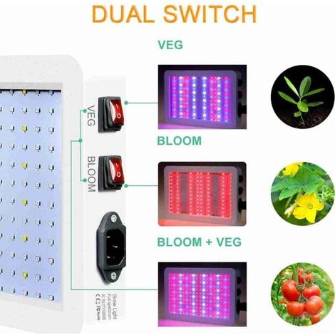 Lampada di coltivazione a spettro completo, pannello LED da 1000 W con 216 LED, lampada UV e IR per piante, luci orticole per serre e piante da interno, ortaggi e fiori (1/5)
