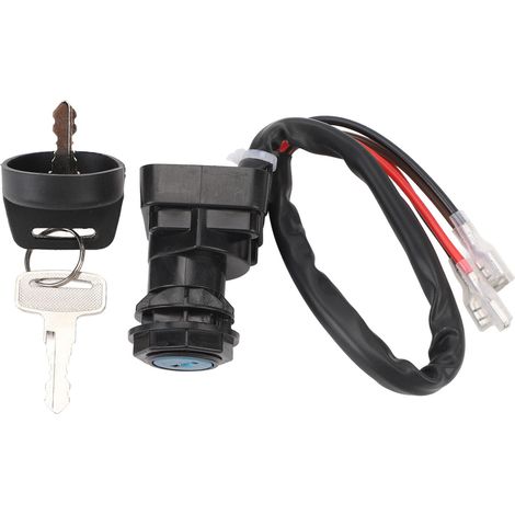 Interrupteur à clé de contact pour ATV, démarreur à 4 broches, performances améliorées, avec clés de remplacement, pour Polaris Xplorer 300 400L 500. (1/5)