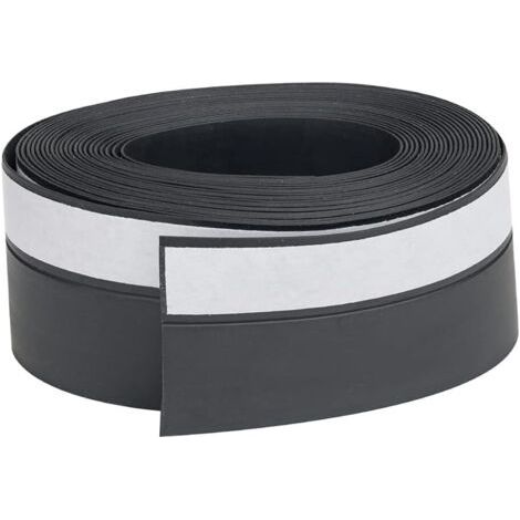 Joint d'isolation pour bas de porte – Bande en caoutchouc noir 5 m – Adhésif haute performance pour espaces confinés – Coupe-vent (1/5)