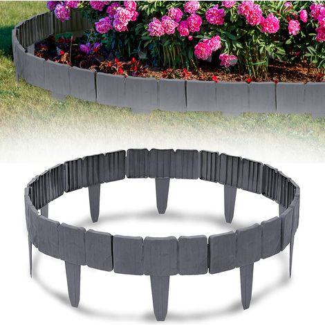 AUFUN Bordure de jardin en plastique de 2.5m en polypropylène (1/5)