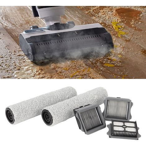 Accessoires pour autolaveuses vapeur filaires TINECO STEAM : brosse principale, brosse rotative, brosse pour lames de bois, filtre, cartouche filtrante (1/5)