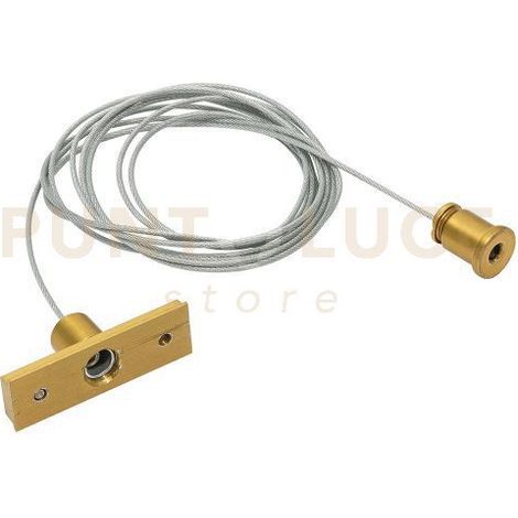 GBIS22 KIT SOSPENSIONE PER BINARIO 48V "GBIN" CON CAVO SINGOLO ORO OPACO