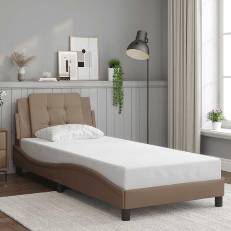 Bettgestell ohne Matratze "Zadar" Cappuccino-Braun 90x200 cm Kunstleder (1/5)