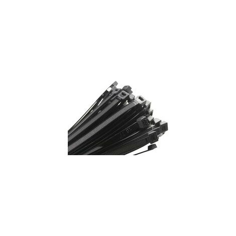 Kabelbinder 200 x 2,5 mm, Kabelbinder, Rilsan-Nylon-Kabelbinder, Kabelbinder 200 mm, Schwarz, Packung mit 1000 Stück. (1/4)