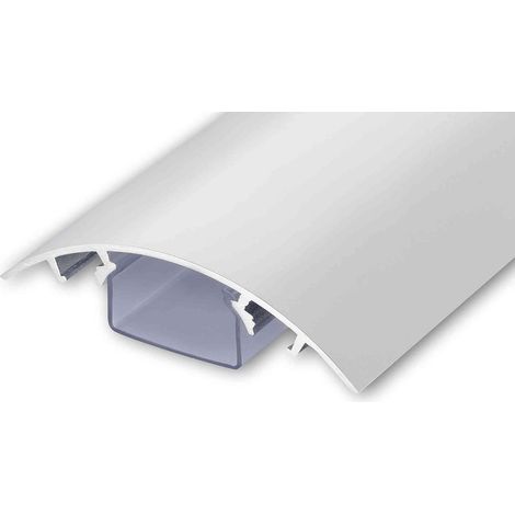Goulotte passe-câble TV en aluminium laqué blanc, diverses dimensions Länge: 30cm Blanc mat (1/5)