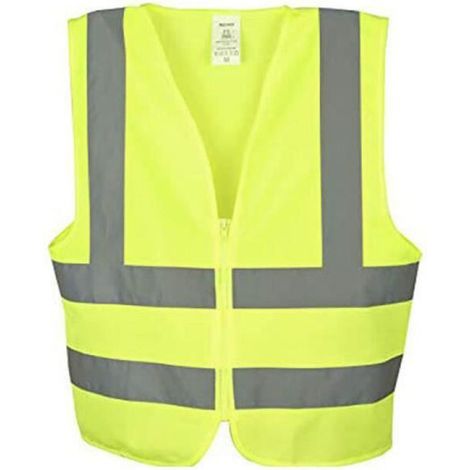 Gilet De Sécurité - Haute Visibilité Jaune Fluorescent - Norme EN ISO 20471 - Ruban Réfléchissant 5 cm - Taille XXXL (1/4)