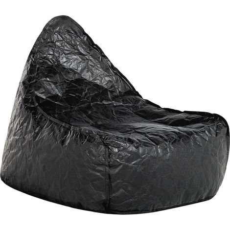 Fodera per poltrona sacco impermeabile Nylon con cerniera e velcro impermeabile 75 x 75 cm nero Fuzzy (1/5)