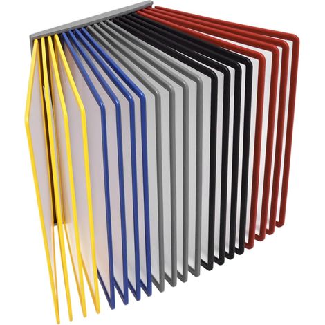Système de Porte Document Mural - 20X Panneaux d'Affichage A4 (1/4)