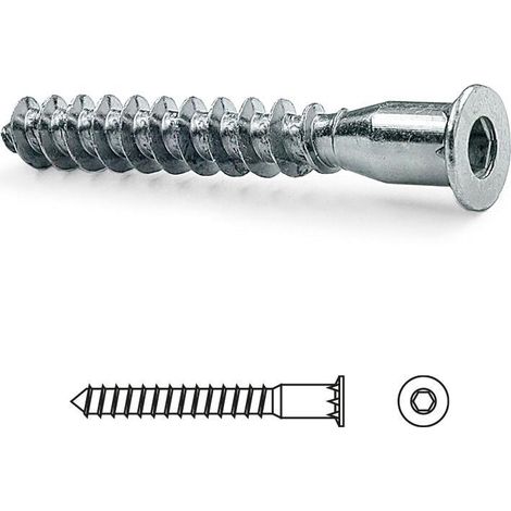 tornillo autorroscante. acero. zincado brillante. rosca gruesa para madera