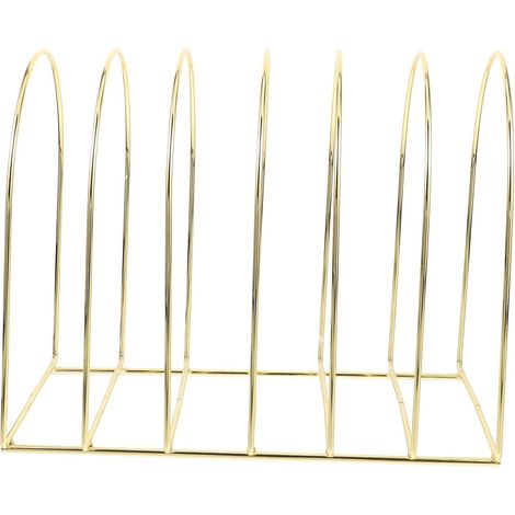 à chapeaux en métal doré à 7 compartiments pour un rangement (1/5)