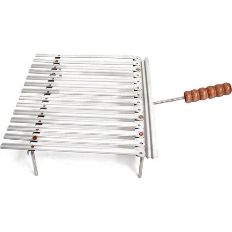 1PZ GRATICOLA IN ACCIAIO INOX CON RACCOGLI SUGO cm. 40x35