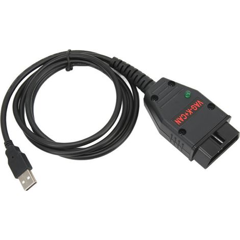 Câble Diagnostic OBD2 - K CAN et K-Line - Compatible SEAT Jusqu'en 2006 - Pour Lecture DTC Codage Adaptations - 1 Pièce (1/2)
