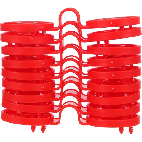 100 Pinces en Plastique Rouges pour Filet D'ombre, Fixations Résistantes aux UV, Lot de 100 Clips pour Filet D'ombre Extérieur Jardin Terrasse Patio (1/5)