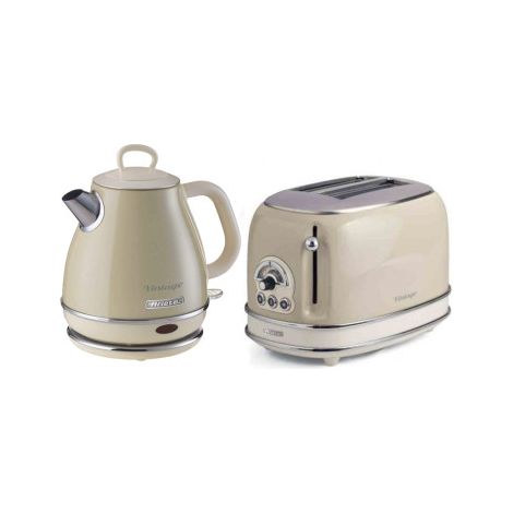 Bouilloire électrique sans fil 1L beige – Puissance 1630W – Base pivotante 360° – Arrêt automatique – Parois froides – Ariete (1/5)