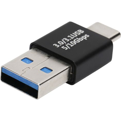Adaptateur OTG USB 3.0 mâle vers USB-C mâle haute vitesse prenant en charge la synchronisation des données et la charge rapide (1/5)