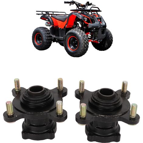 4-Loch-Vorderradfelge mit Scheibenbremse, aus Stahllegierung, für Karts und 4-Rad-Quads mit 110 cm³, 125 cm³, 150 cm³ und 200 cm³. (1/5)