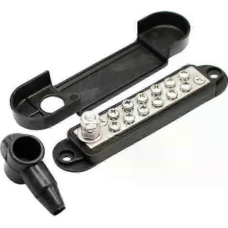12V 250A 12-poliger Strom- und Masseverteilerblock mit Ringkabelschuhen-JXLGV (1/5)