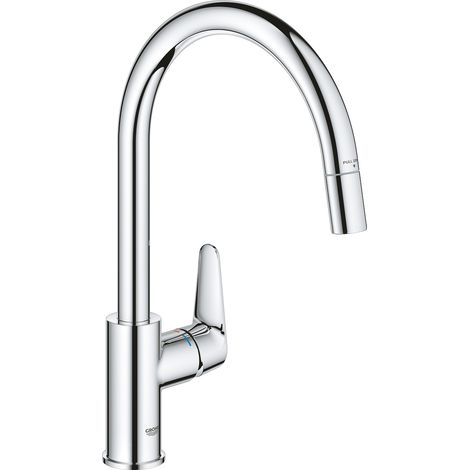 Grohe 30536000 BauEdge OHM sink C-spout  pull-out mouss