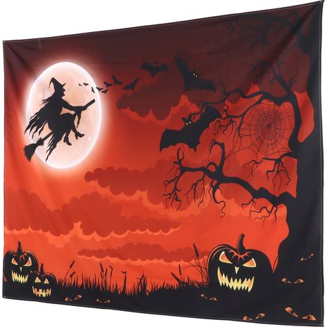 Halloween-Wandteppich/Teppich für Schlafzimmer, Wohnzimmer, Studentenwohnheim, Hintergrunddekoration, 200 x 150 cm (1/5)