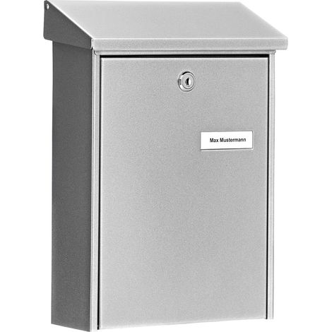 Briefkasten Daily 5861 Si Höhe 305 mm Breite 225 mm Tiefe 75 mm silber Stahl DIN B5 (1/4)