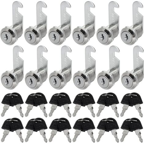 10 Pcs Mailbox Lock, 30mm Mailbox Barrel, Furniture Lock for Mailboxes, Cabinet Doors, Cupboards (1/5)