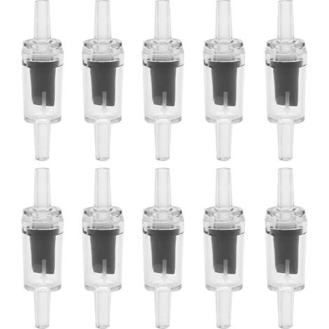 10 clapets anti-retour pour pompe à air d'aquarium (noir) (1/5)