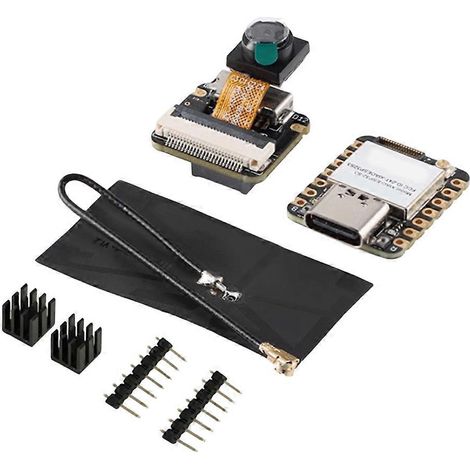Placa de desarrollo ESP32-S3 Sense WiFi BLE 5.0 con cámara USB-C para proyectos integrados de IoT Edge, IA, hogar inteligente y robótica. (1/5)