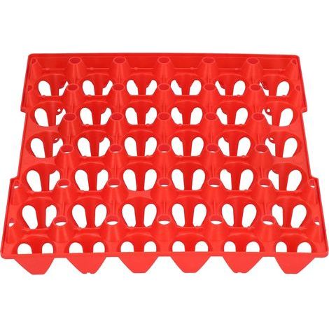 5 PCS - Plateau à Oeufs - Caisse de Transport - Support 30 Cellules pour Stockage et Élevage de Volaille - Noir - 30x25cm (1/4)