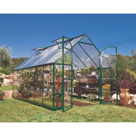 Canopia Balance Invernadero De Jardín Policarbonato Hibrido 367X244X229 cm Verde (1/5)
