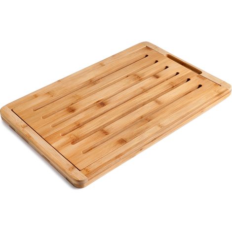 Planche à découper Ibili cutting board bambou 38x25 cm rainure