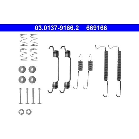 Kit d'accessoires, mâchoire de frein ATE 03.0137-9166.2 CHEVROLET