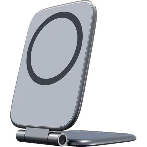 Soporte magnético ultradelgado plegable de 270° para teléfono móvil de coche y soporte de navegación de escritorio. (1/5)