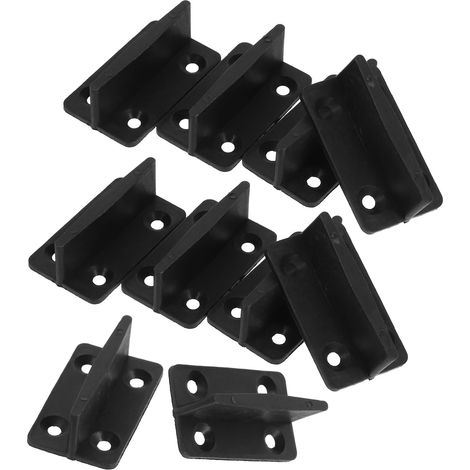 de sol noirs pour porte de grange coulissante 10 pièces