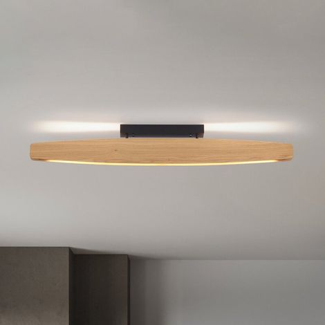 [GEBRAUCHT] B-Ware Rothfels Deckenleuchte Deckenlampe LED Eiche Persida Handarbeit warmweiß 118 cm (1/2)